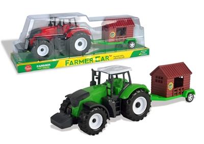 Inertia big farmer car drag wooden red and green color - OBL805565