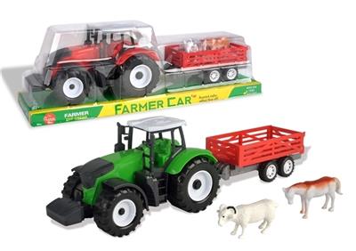 Inertial fence fights the farmer bring animals goats horse two color orange - OBL805567