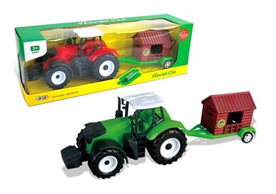 Inertia big farmer car drag wooden red and green color - OBL805576