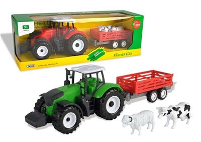 Inertial fence fights the farmer bring small animal cow sheep two color orange - OBL805577