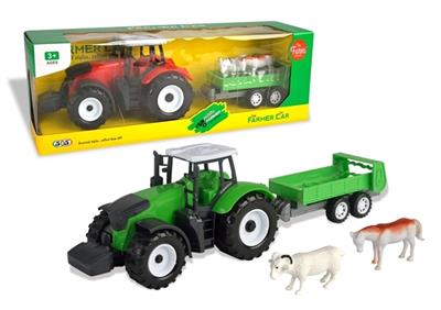 Inertial powder cut fights the farmer bring animals goats horses two color orange - OBL805581