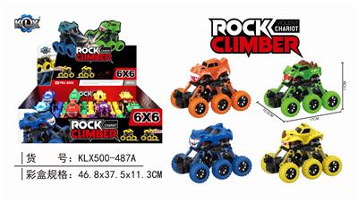 六轮四驱动回力带避震攀爬车 - OBL805868