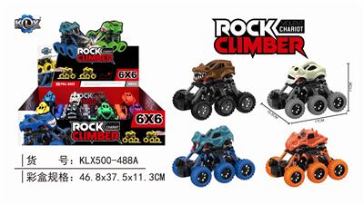 六轮四驱动回力带避震攀爬车 - OBL805869