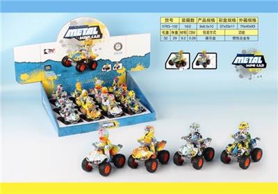 Inertial graffiti alloy car (12 PCS) - OBL806062