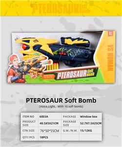 Wing dragon soft bullet gun, with voice and light, equipped with 10 soft bullets - OBL806109