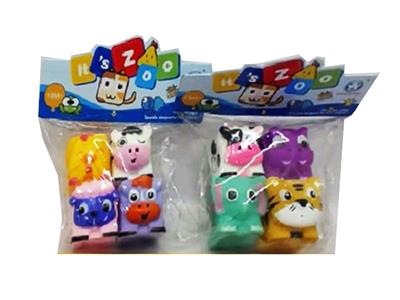 搪胶方块动物叠叠乐 - OBL806322