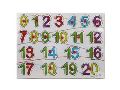 Puzzle hand grasping the wooden figures - OBL806359