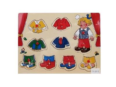 Puzzle hand grasping the wooden clothes - OBL806420