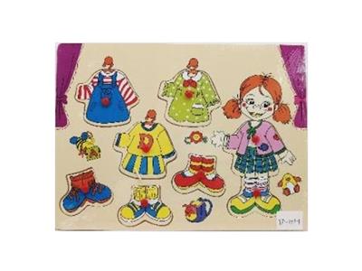 Puzzle hand grasping the wooden clothes - OBL806421