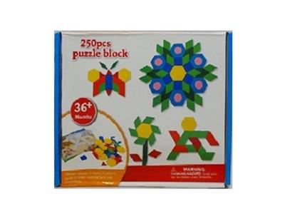 250 PCS wooden geometric puzzles - OBL806471