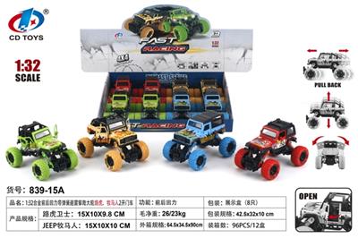 1:32 alloy wheel car land rover, wrangler (2 open 8 only 4 color) - OBL806859