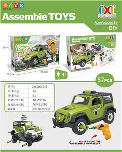 Gliding military vehicle electric assembly with light and sound 3 ag13 (package electricity) electric drill 2 aa no package - OBL807479