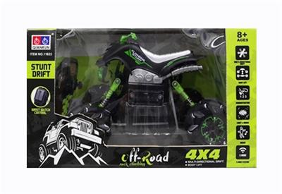 1/16特技沙滩摩托车带低灯光音乐 自动演示包电 3.7V锂电池 USB 带遥控器 - OBL807853