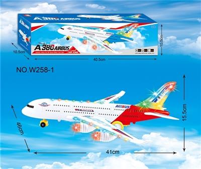 特大号A380万向灯光音乐飞机 - OBL807922