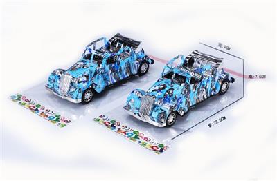 Inertial graffiti convertible car - OBL808099