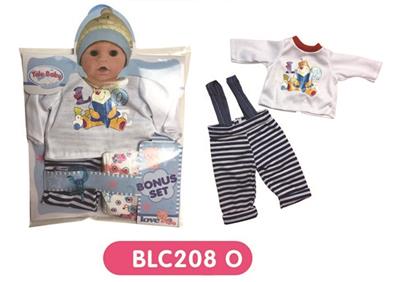 18寸 娃娃衣服带尿裤奶嘴 - OBL809149