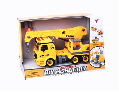 1:12DIY可拆装积木惯性工程车（4键声光） - OBL809262