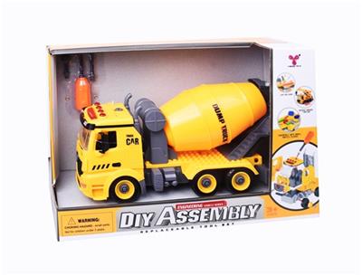 1:12DIY可拆装积木惯性工程车（4键声光） - OBL809264