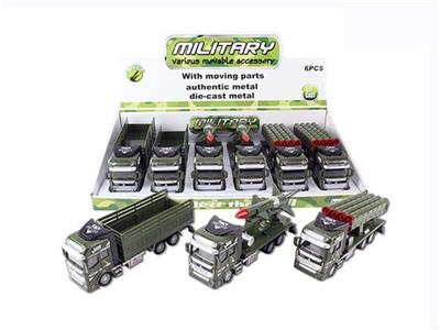 1:50 alloy back in military vehicle, three (display box 6) - OBL809303