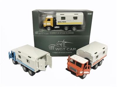 方头开门回力医疗卡车黄橙蓝三色混带灯光音乐（包3*AG3） - OBL809332