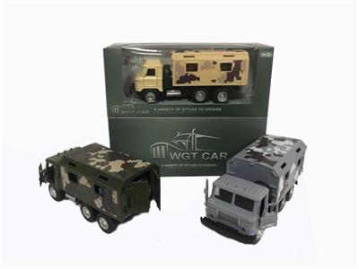 方头开门回力军卡医疗车军绿/土黄/灰色三色混带灯光音乐（包3*AG3） - OBL809340