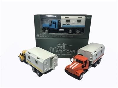 长头开门回力医疗卡车黄橙蓝三色混带灯光音乐（包3*AG3） - OBL809348