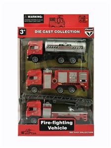 1:6 4 alloy back fire truck European car - OBL809381
