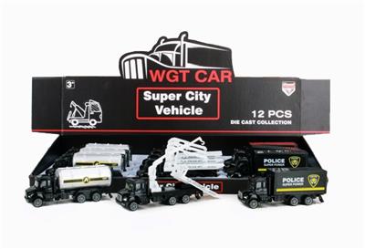 1:6 4 alloy back small rescue vehicle (display box of 12) - OBL809387