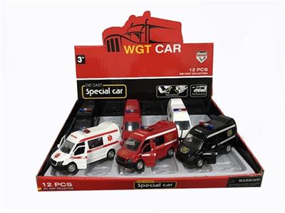 Back to fire a police car ambulance three conventional (display box of 12) - OBL809429