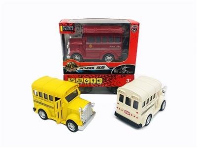 Alloy back in school bus (red and yellow colors mixed) (packet 3 * AG13) - OBL809431