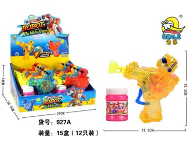Inertial transparent bubble gun with light robot (3 color) - OBL809880