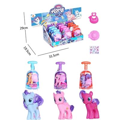 My dream to evade glue pony suitcase with handbags belt hat belt horse stickers conventional 12 PCS - OBL810835