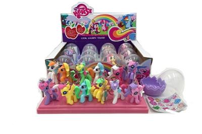 Mini pony Eva key chain 12 PCS 12 assortments - OBL810850