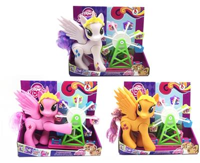 I dream of evade glue Ma Baoli belt rotating wheel light music 6 joints - OBL810875