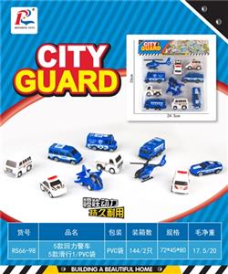 5款回力警车车5款滑行 - OBL811506