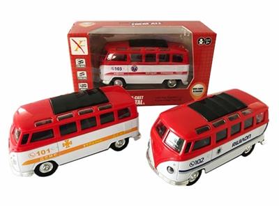 1:32 public bus alloy back to Russian police car, open the door, the lamp with light and sound - OBL811816