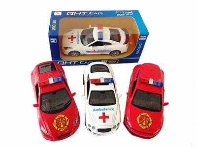 1:32 vw scirocco, Honda, bentley, nissan alloy back fire engines and ambulances, can open door - OBL811854