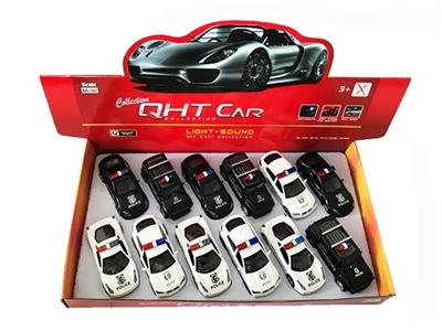 1:32 BMW X6, M5, ferrari, hummer, alloy back to the police car, open the door, 2 front lamp with lig - OBL811950