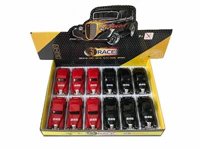 1:32 alloy back to old police cars, with sound and light, 2 to open the door - OBL812031