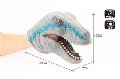 搪胶迅猛龙手偶 - OBL812513