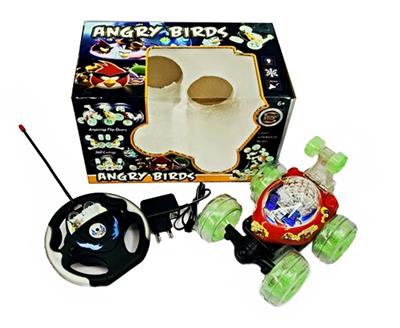 愤怒小鸟 360°翻斗车灯光音乐带方向盘 - OBL812782