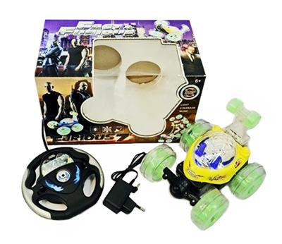 速度与激情7 360°翻斗车灯光音乐带方向盘 - OBL812783