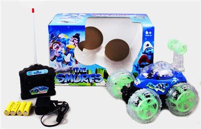 蓝精灵 360°翻斗车灯光音乐 - OBL812790