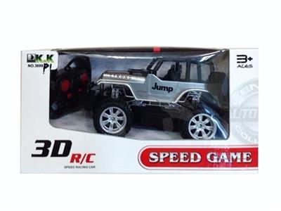 牧马人吉普3D动感自动演示越野遥控车 中（包电） - OBL813184