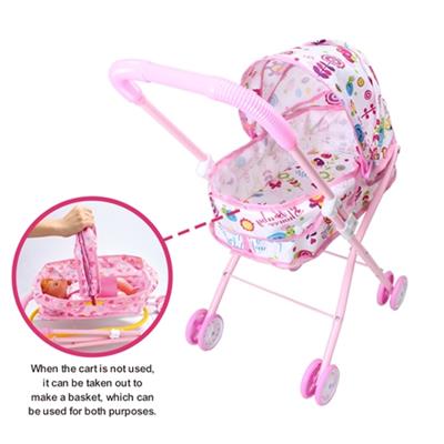 Two in one baby stroller and basket (iron) - OBL813587