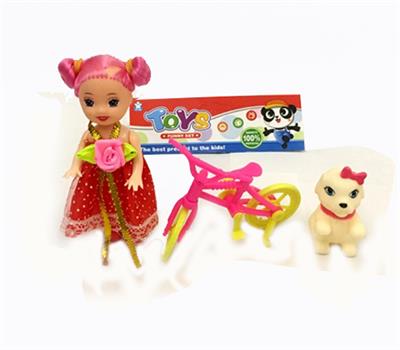 3 inches of pattaya pyrene with a pet dog, bicycle - OBL813669