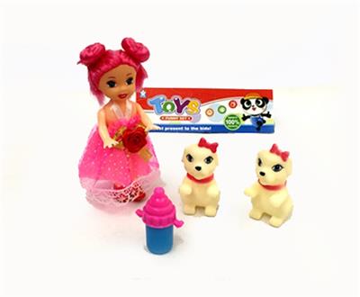 3 inches of pattaya pyrene with two dogs, bottles - OBL813674