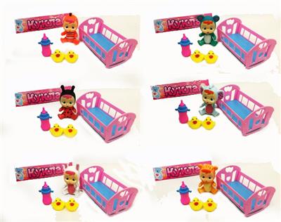 6 pack of Russian clip crying baby with shaking table, two yellow duck, a bottle - OBL813719