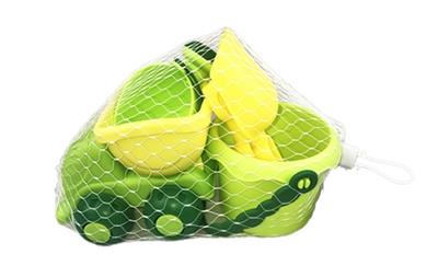 Beach soft glue barrel 5 piece - green car - OBL813723