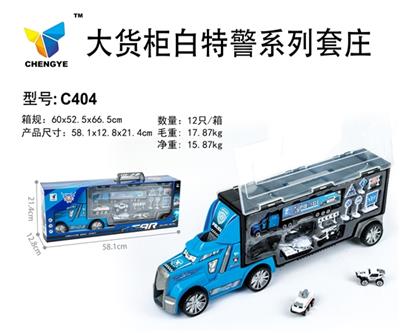 Big container white special police series - OBL813865